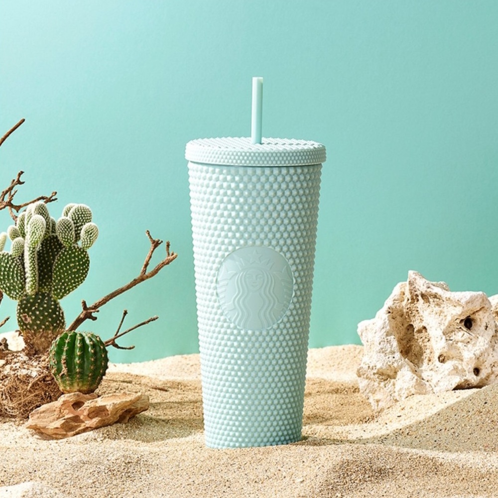 Starbucks matte mint green venti studded tumbler